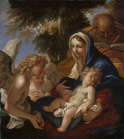 La Sainte Famille avec des anges - Sebastiano Ricci